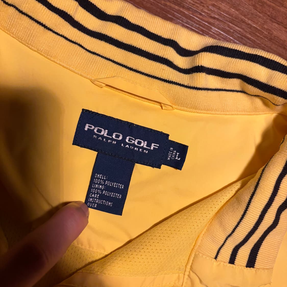 Polo ralph lauren golf yellow half shirt 상품이미지5