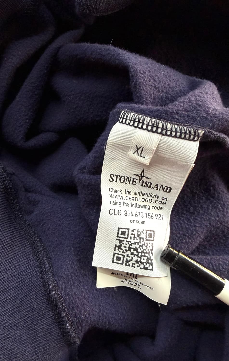 XL/ 스톤아일랜드 브러쉬드 오가닉 기모 하프집업 상품이미지10