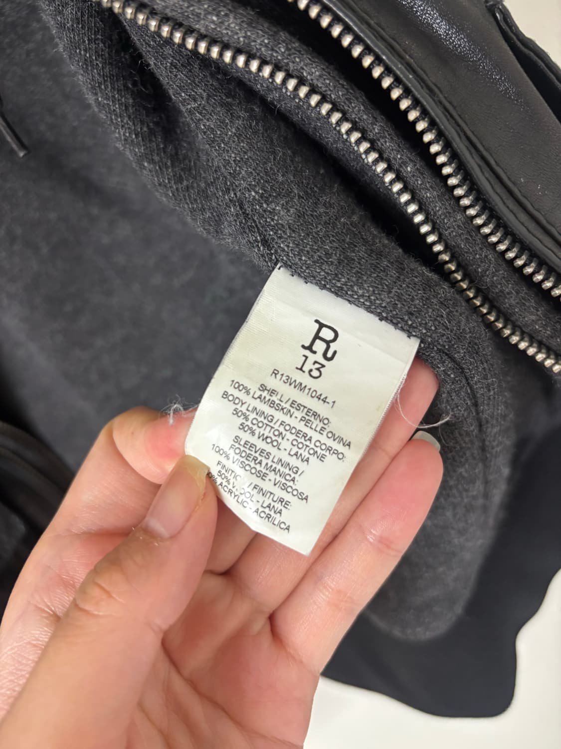 R13 레더 자켓 상품이미지3