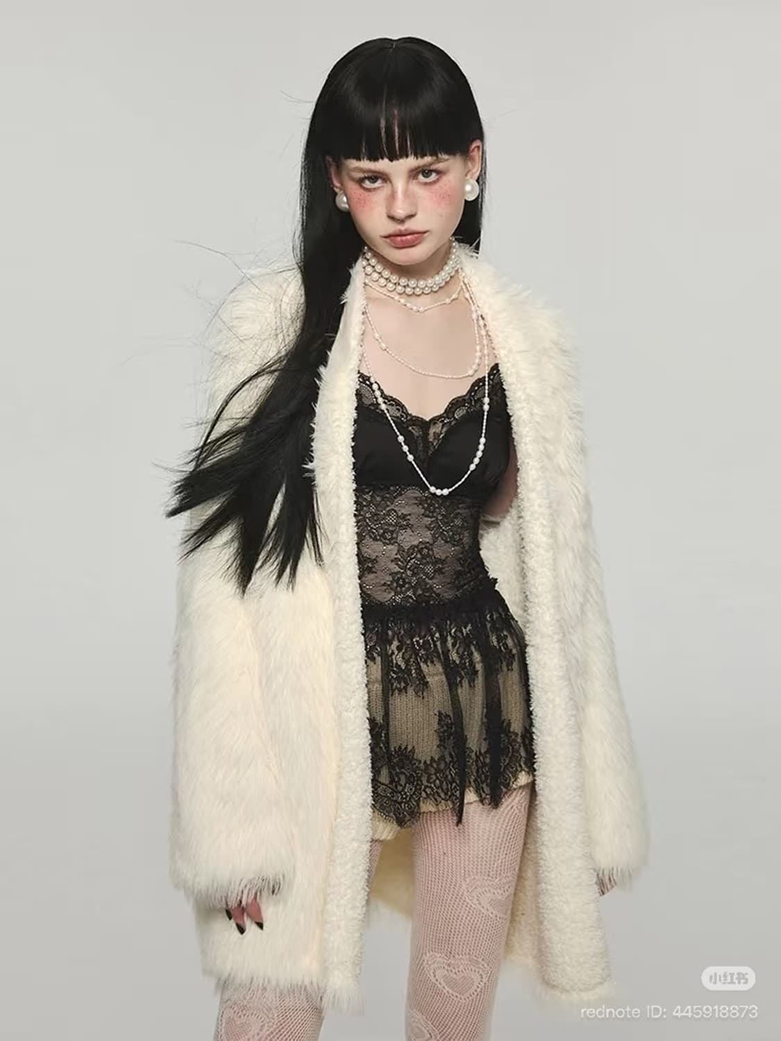 중브 원진스튜디오 패턴 레이스 슬립 레이어드 상품이미지5