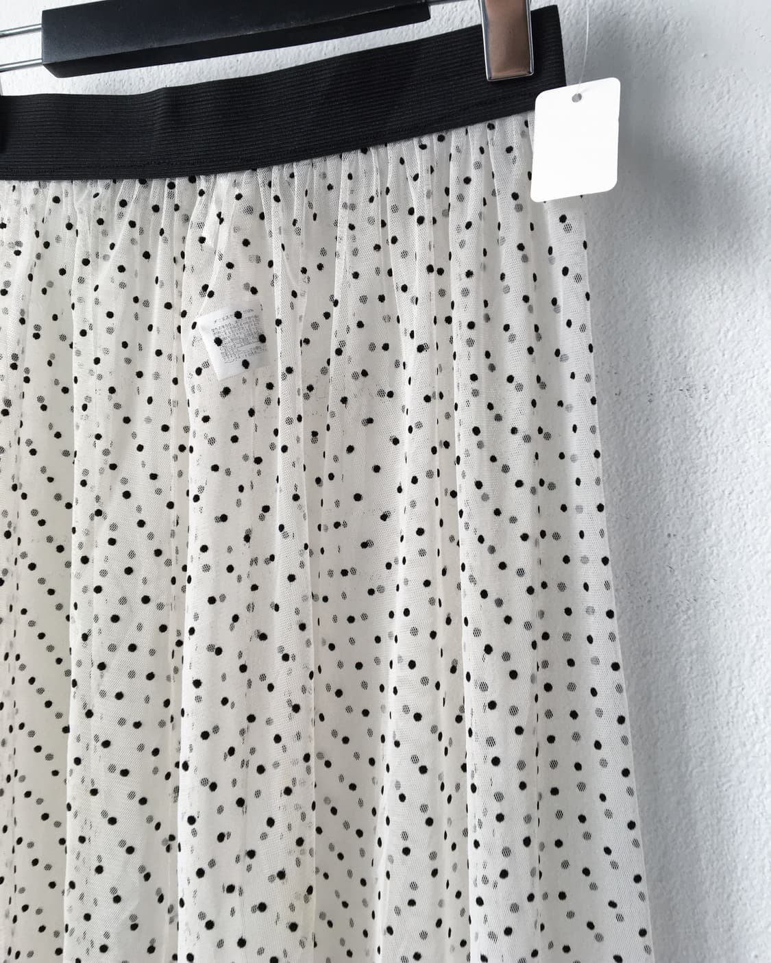 Dot pattern see through layered skirt 상품이미지2