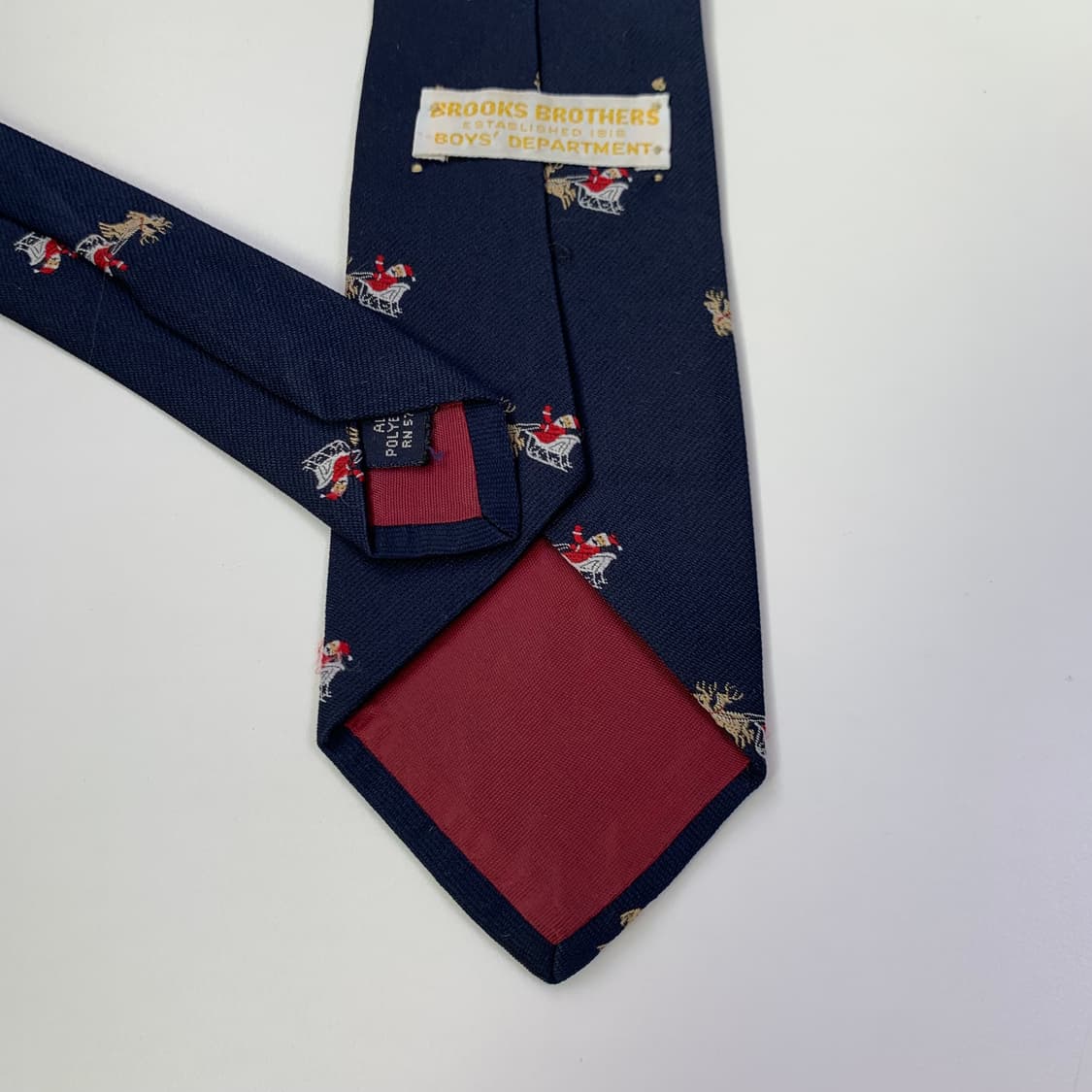 브룩스브라더스 100폴로 산타클로스 클래식 슬림넥타이 A+등급 7cm 상품이미지6