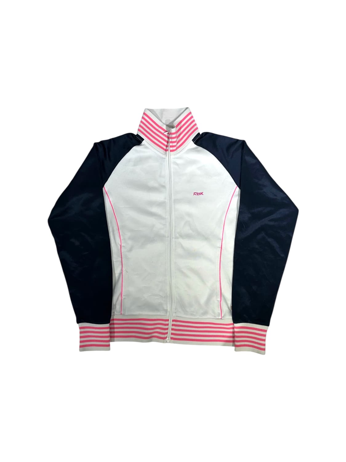 리복 화이트 핑크 배색 딱붙핏 트랙탑 져지  상품이미지5