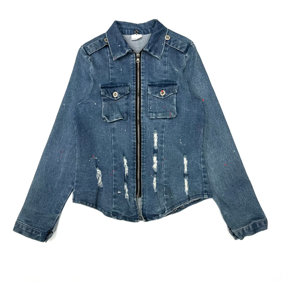 Distressed Vintage Rugged shirt jacket  상품이미지1