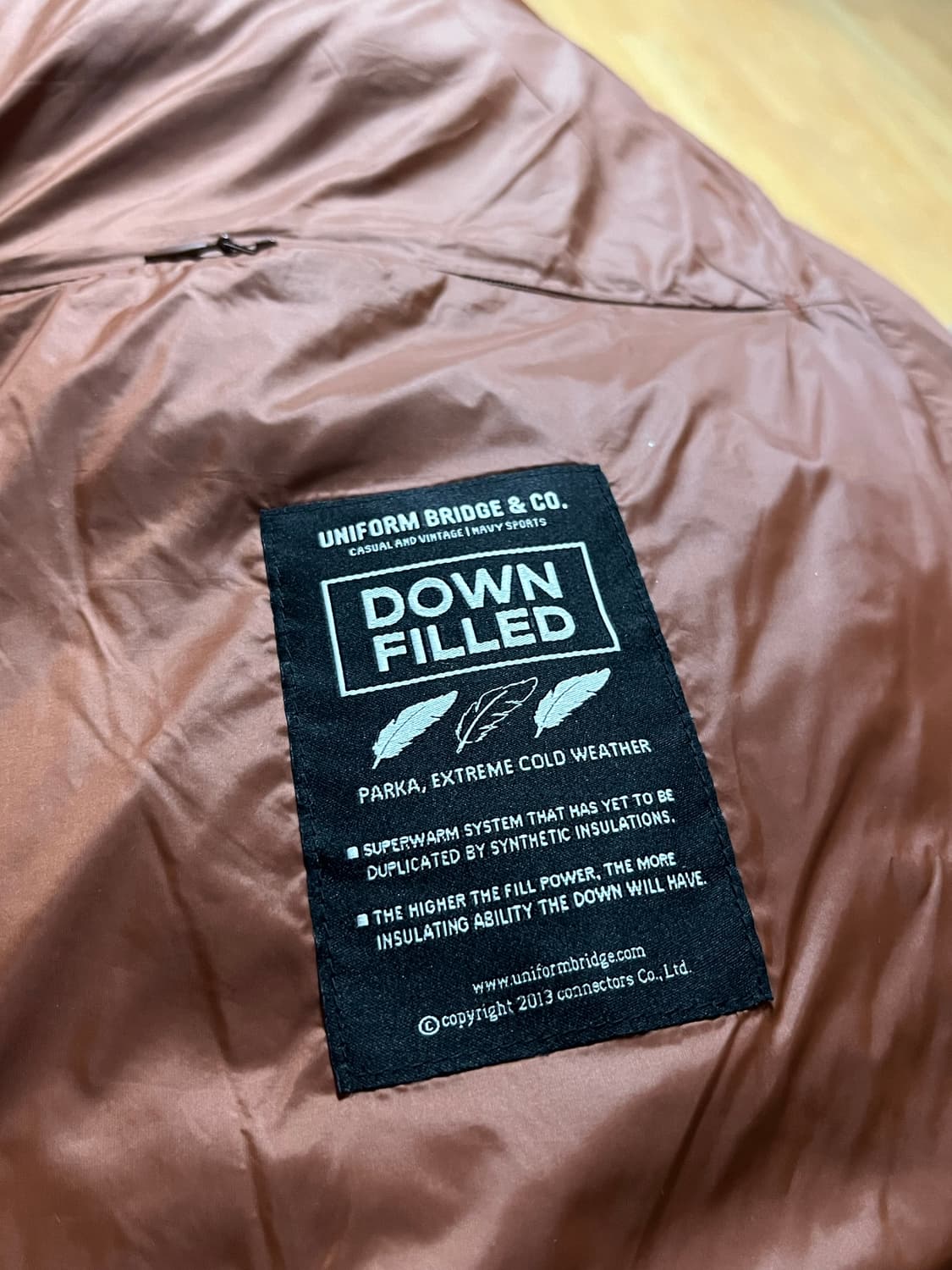 유니폼 브릿지 쉘터 다운 XL 상품이미지3