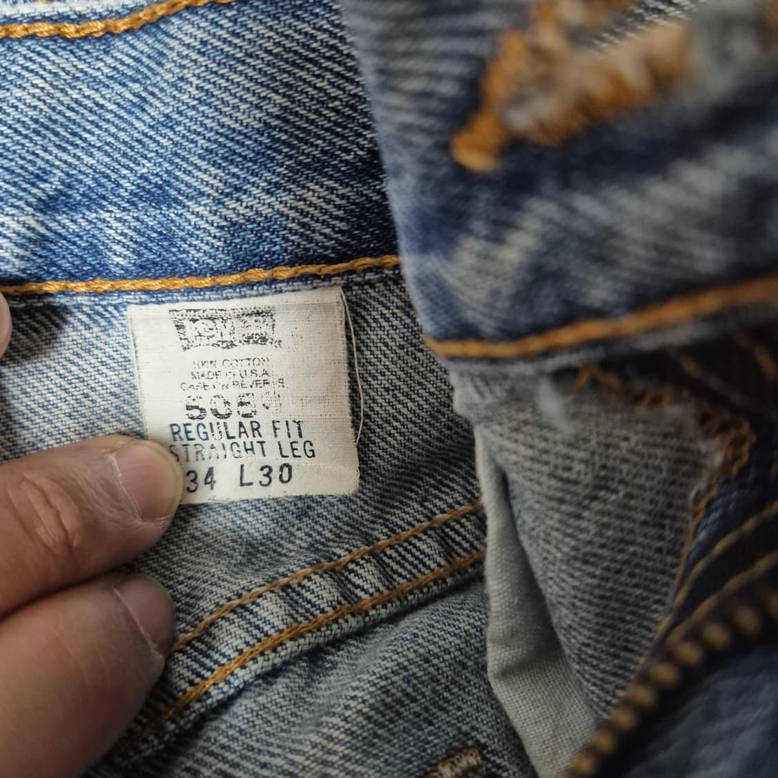 90's Made In USA 리바이스 Levis 501 데님팬츠 상품이미지5
