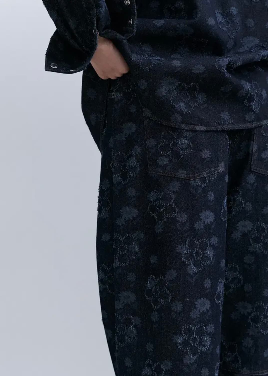 (새상품) 에핑글러 flower denim pants 플라워 데님 상품이미지2