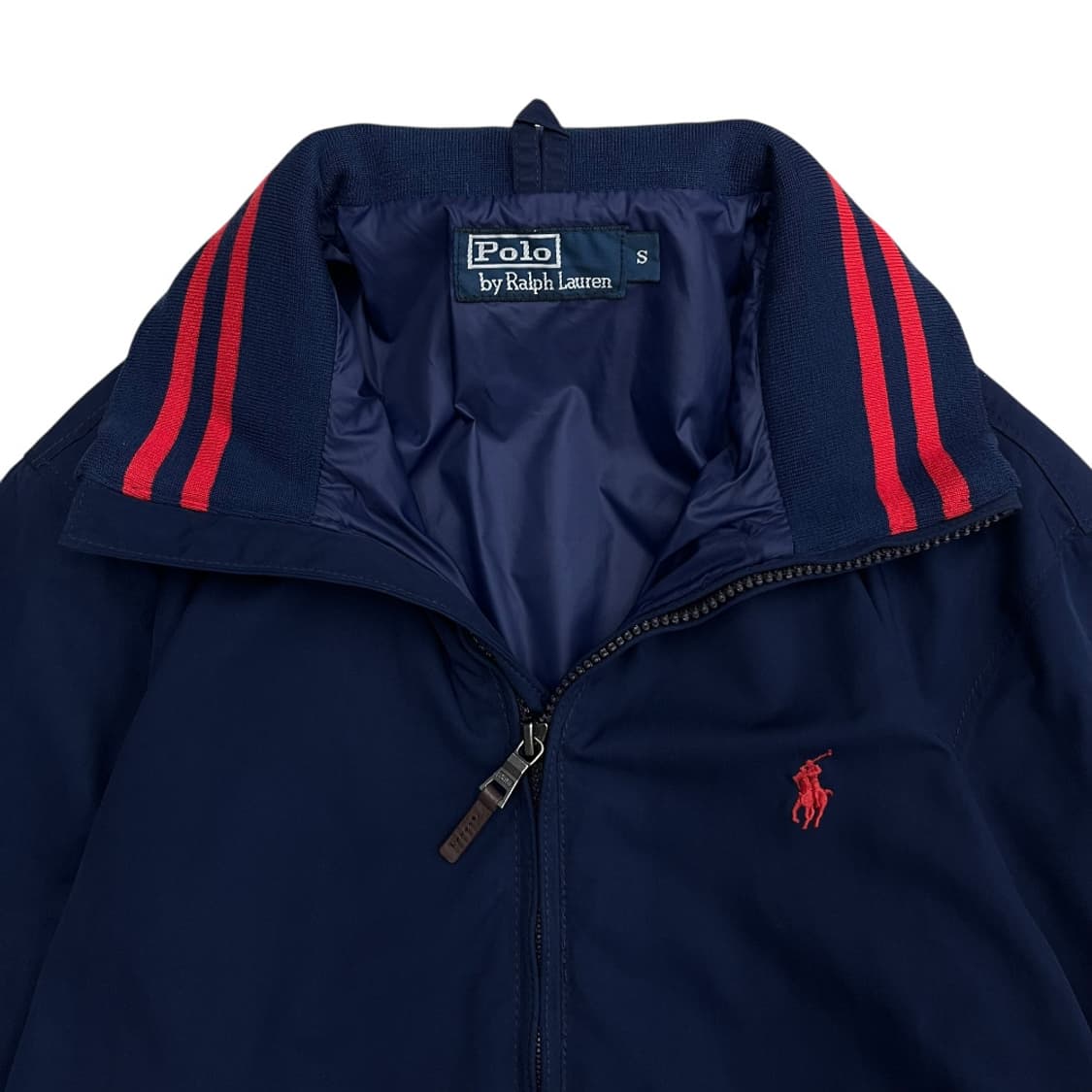 폴로 랄프로렌 레드배색 네이비 스윙톱 S 상품이미지5