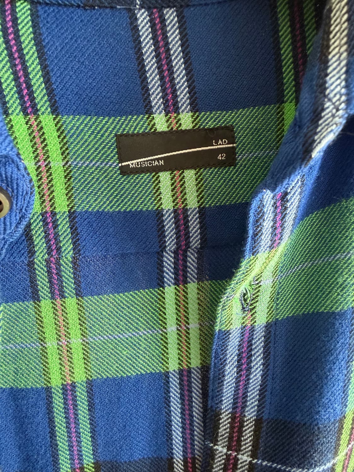 라드뮤지션 체크 플란넬 레이온 셔츠 made in Japan🇯🇵 상품이미지4