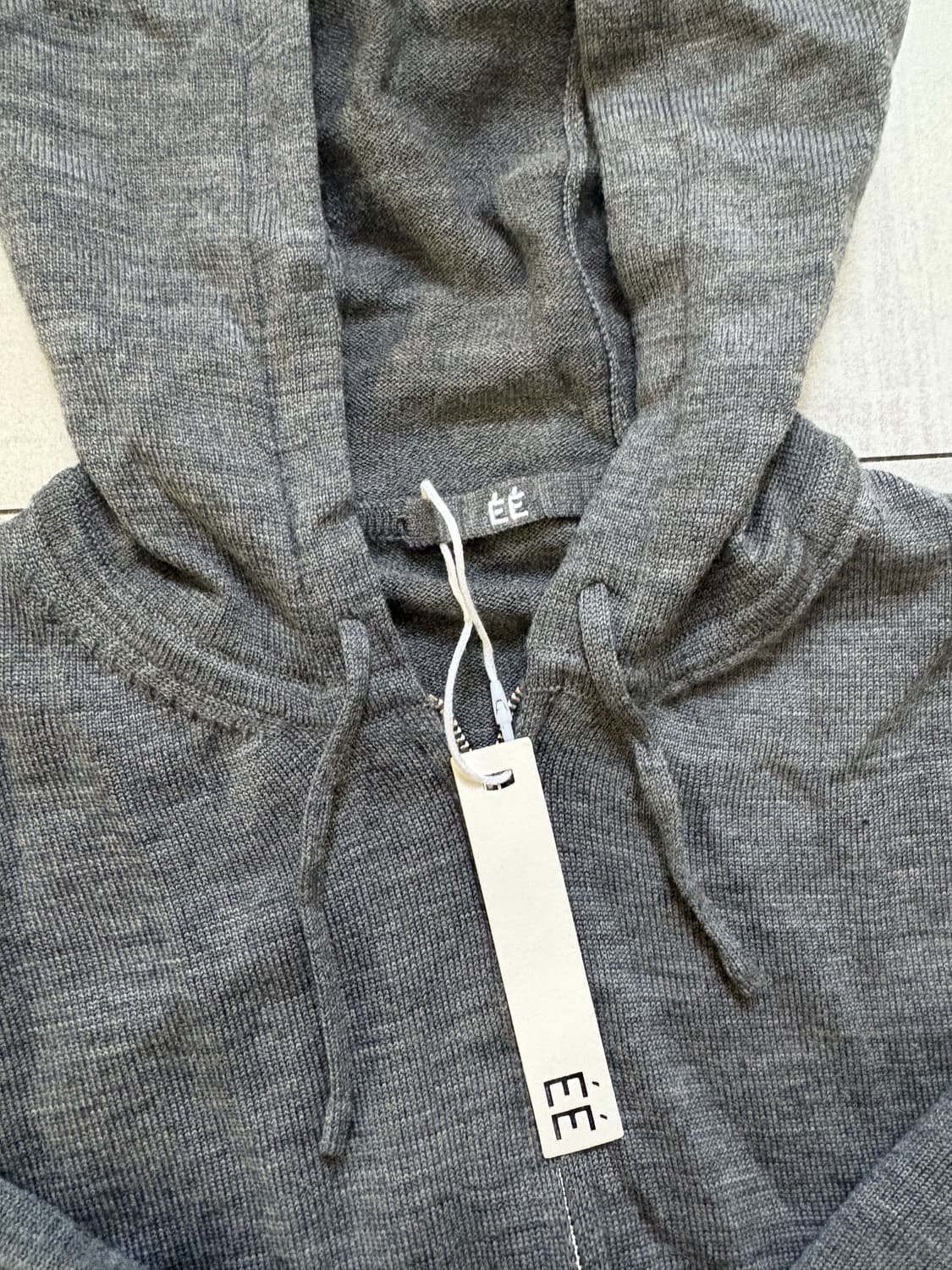 누마레 레이어드 커프 니트 후드집업 L 상품이미지4