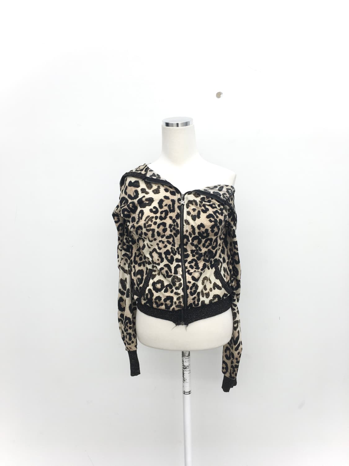 leopard gyaru zip-up 상품이미지3
