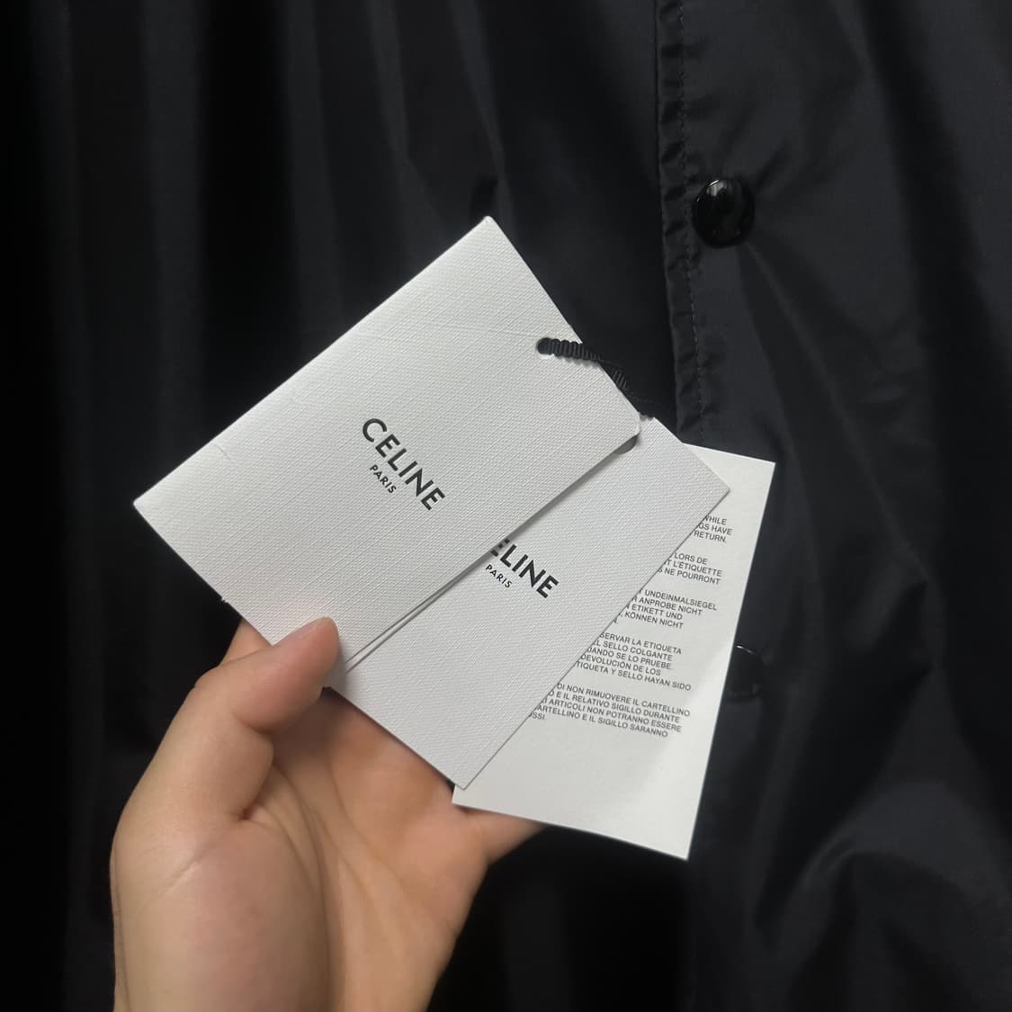 [52] 새상품급 셀린느 백로고 나일론 코치 자켓 바람막이 상품이미지6