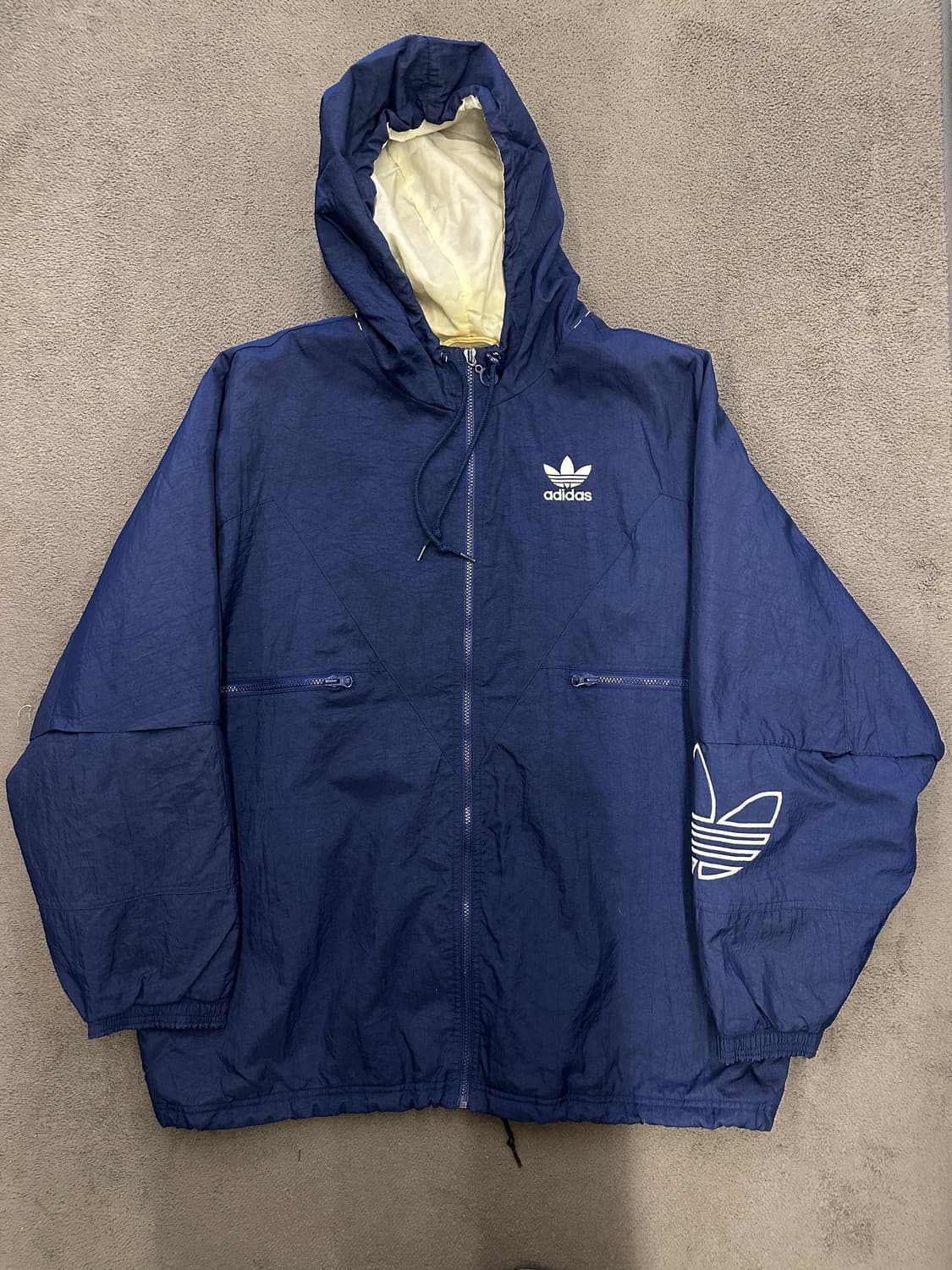 아디다스 80-90s 빈티지 빅로고 바람막이 자켓 처분  상품이미지1