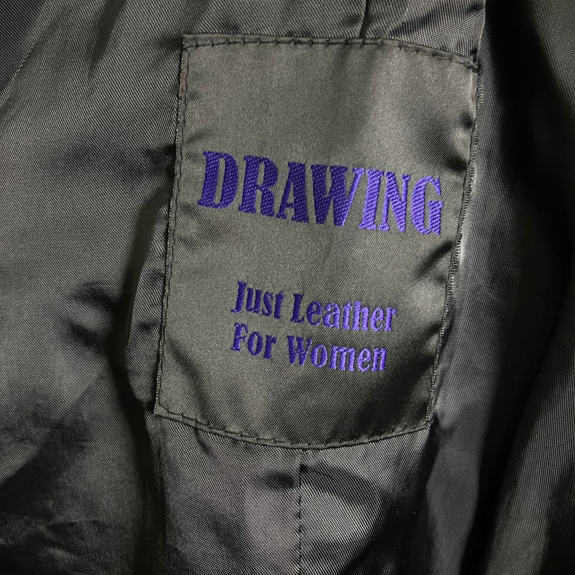 Drawing 블랙 양가죽 레더 자켓  상품이미지3