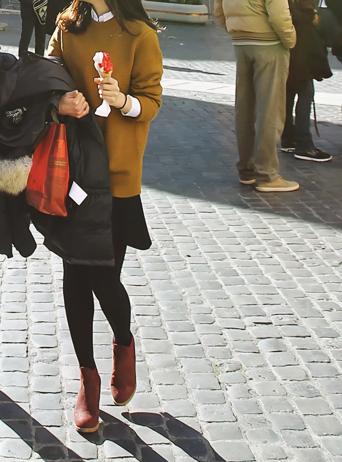 띠어리 베트람 머스타드 와플 니트 S 상품이미지1