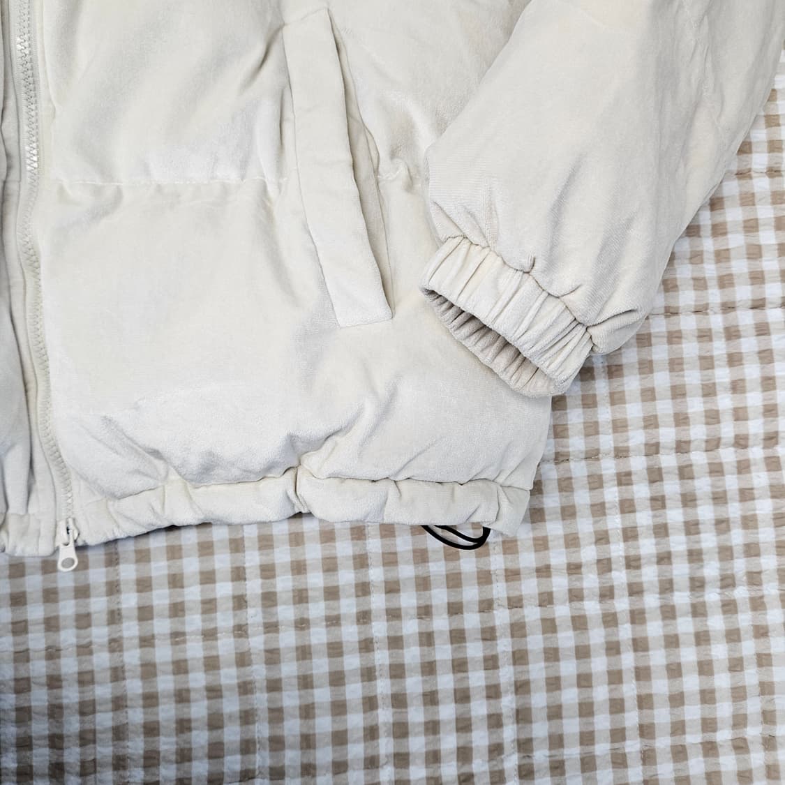 데이비드 첸 스웨이드 숏패딩 남자100 상품이미지4