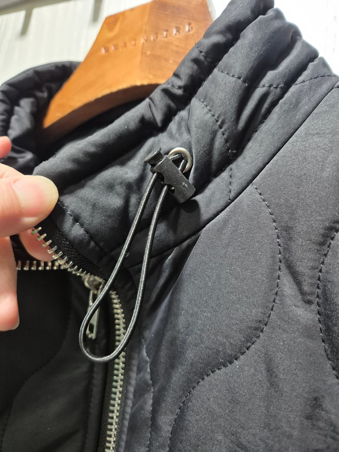 빈티지 블랙 퀼팅 조끼 패딩 상품이미지8