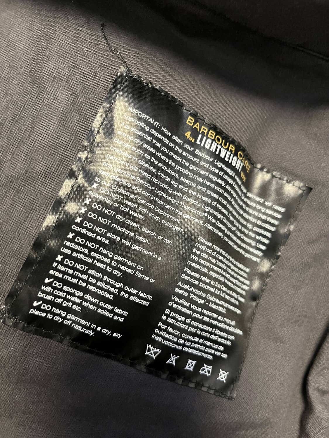 바버 인터내셔널 블랙 자켓 XXL 상품이미지6