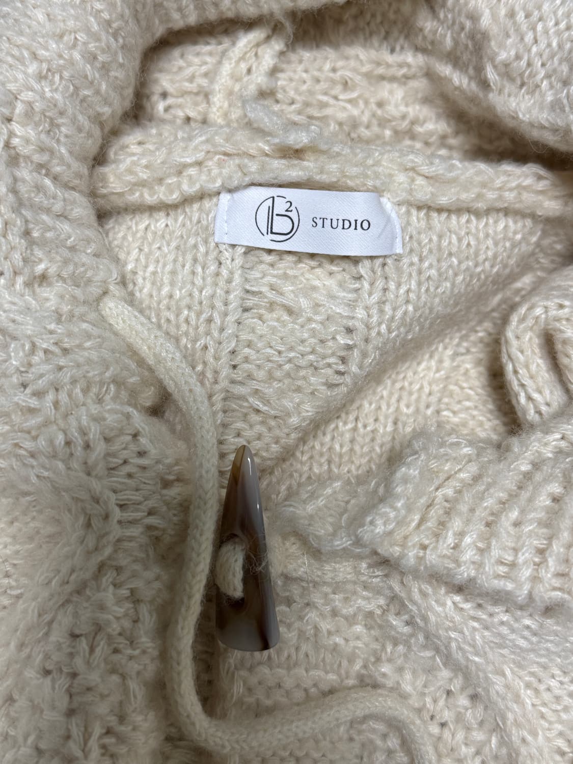 빈티지 꽈배기 떡볶이 니트 후드 상품이미지5