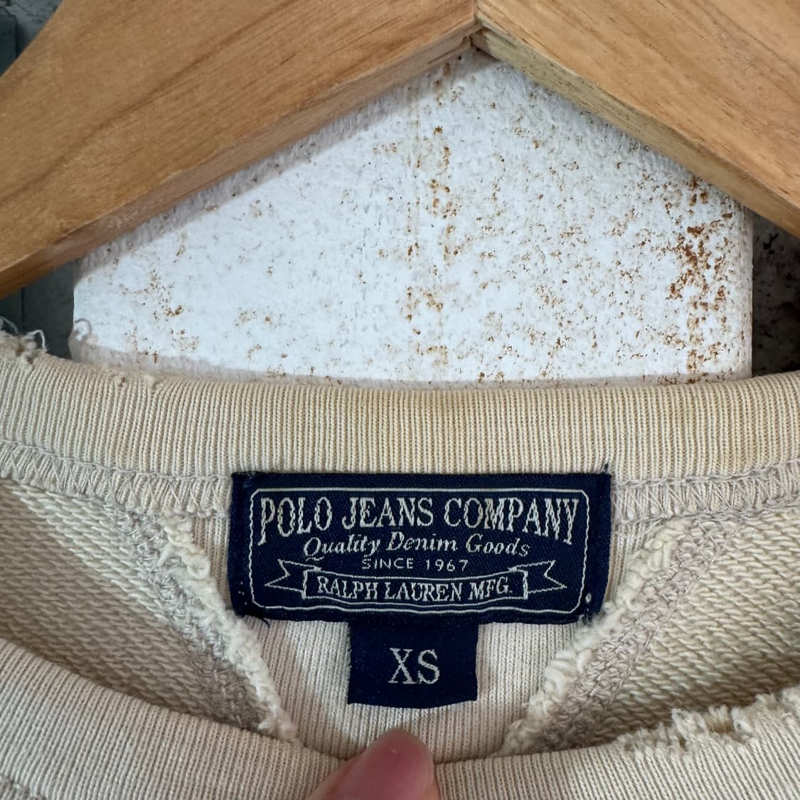 폴로 진스 빈티지 디스트레스드 로고 맨투맨 상품이미지8