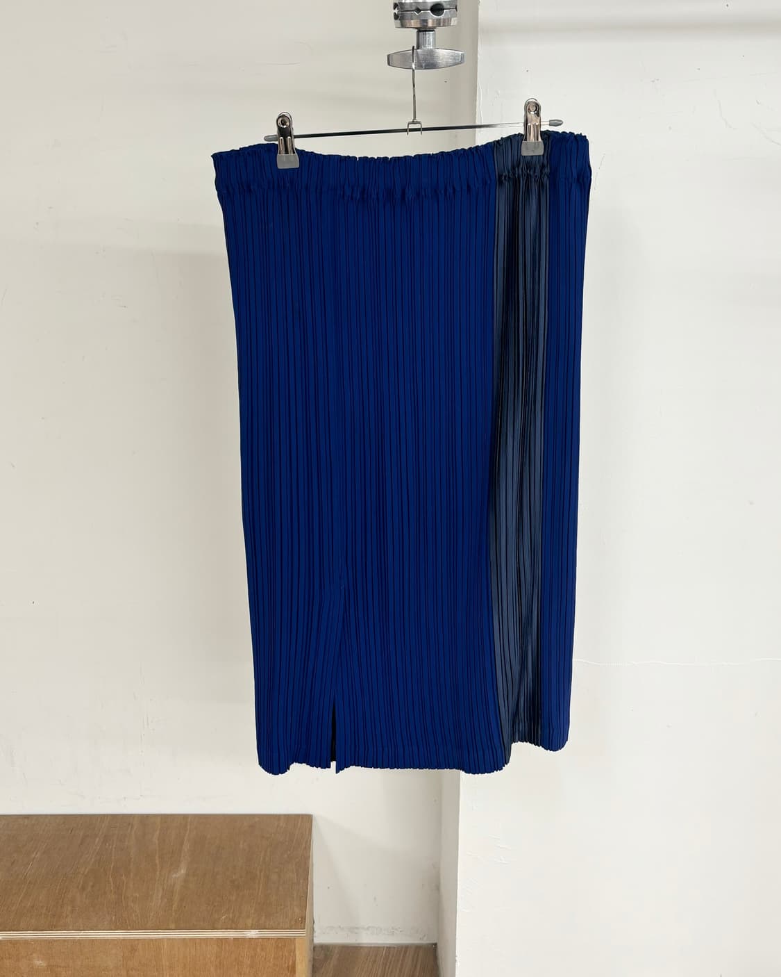 이세이 미야케 블루 플리츠 자켓 스커트 셋업 상품이미지10