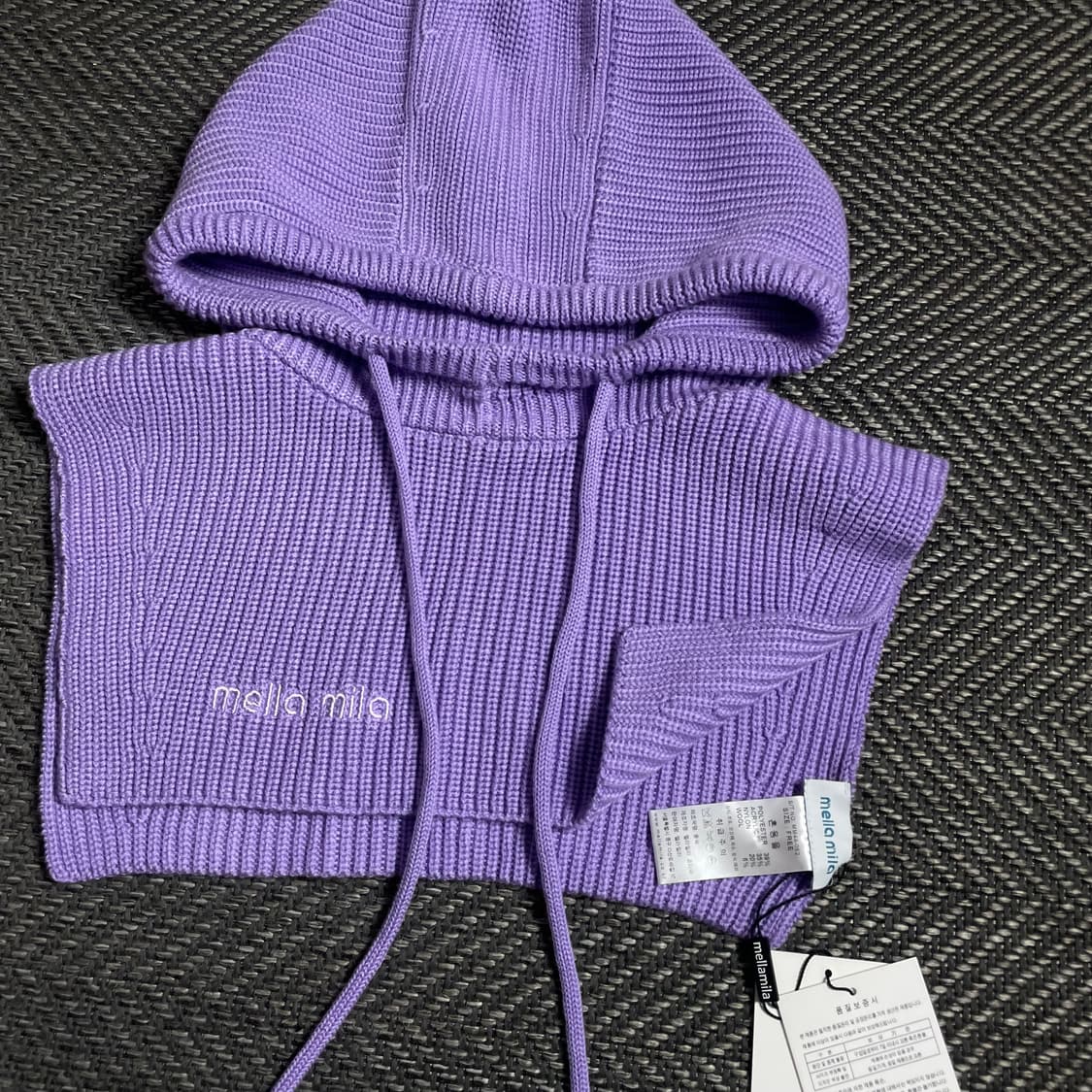 Mellamila 터틀넥 후디 바라클라바o 4853 상품이미지2