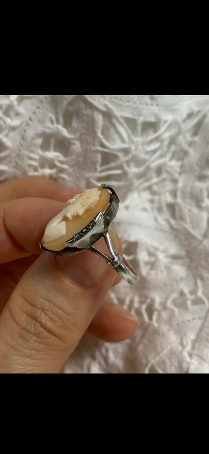 빈티지 리얼카메오 링  상품이미지4