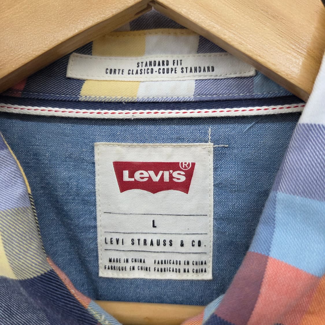 리바이스 체크셔츠 남L 상품이미지4