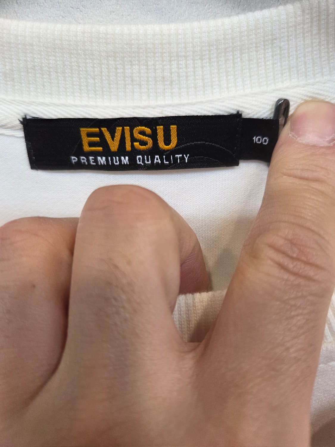 에비수 스몰로고 맨투맨 반팔 L 상품이미지3