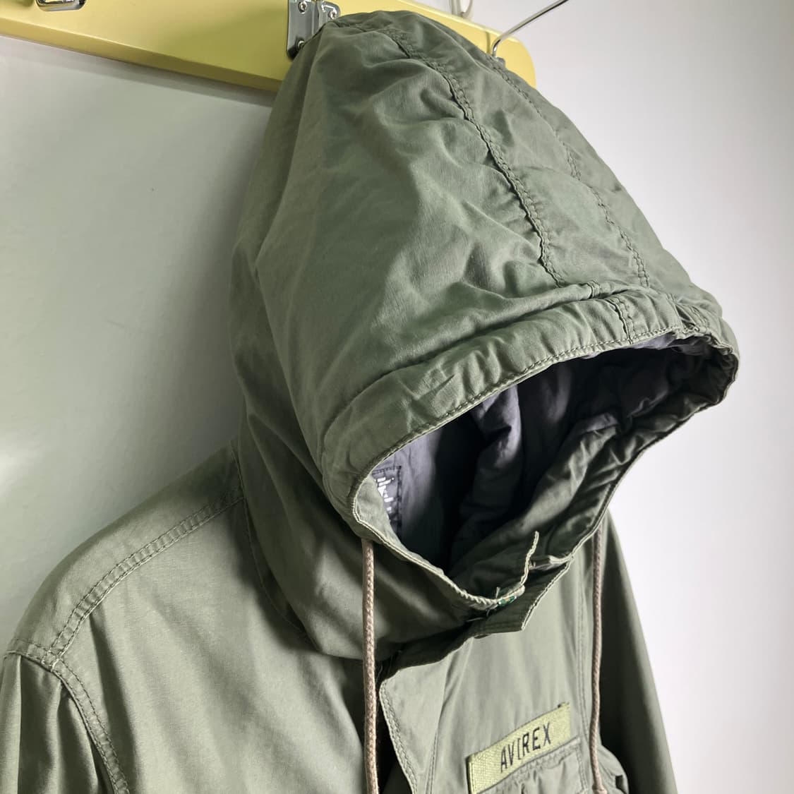 Avirex 아비렉스 카키 후드 필드 자켓 M 상품이미지7
