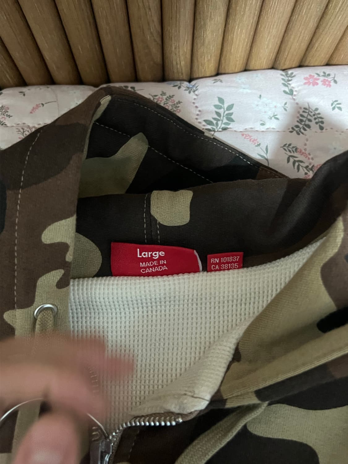 슈프림 써멀 카모 후드집업 상품이미지4