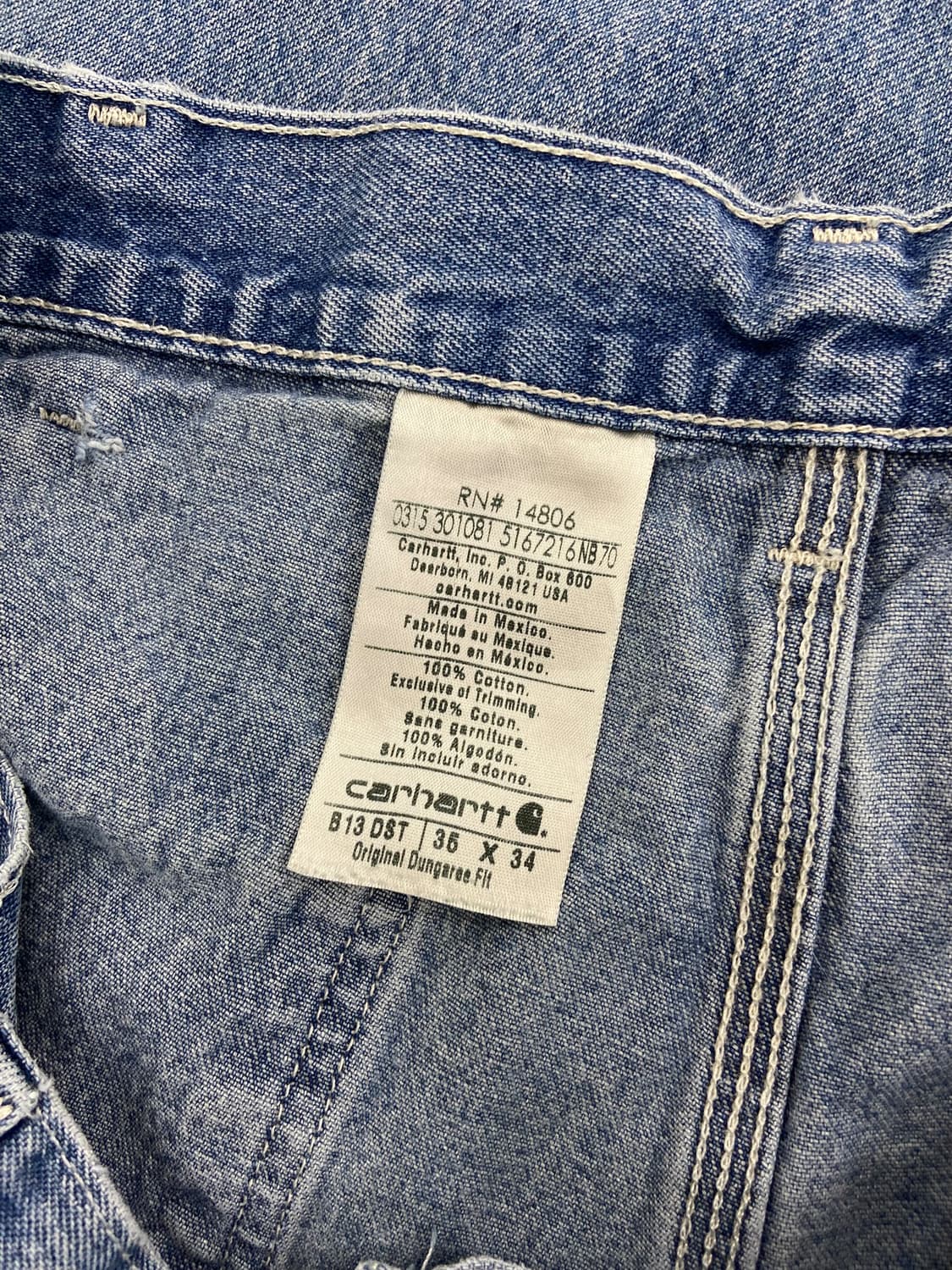 칼하트 데님 카펜더 팬츠 [B13] 상품이미지10