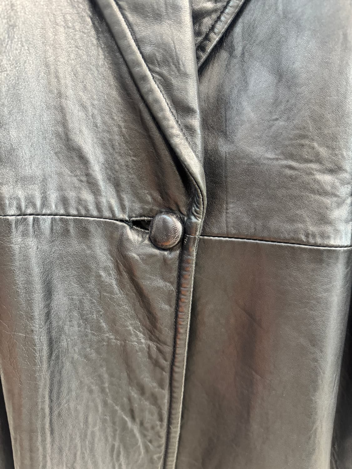 vintage 램스킨 오버핏 하프코프 상품이미지5