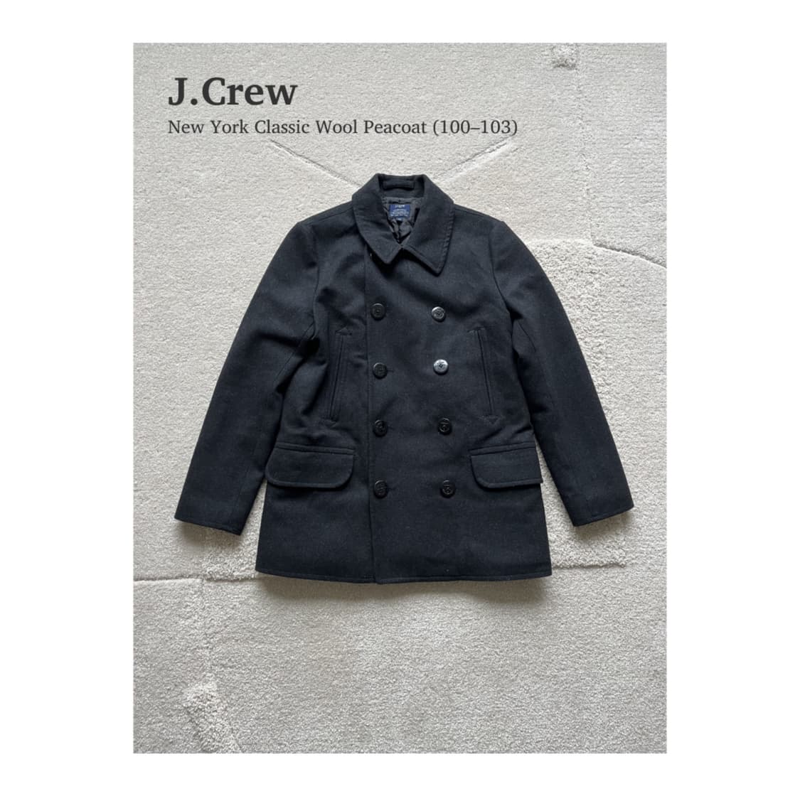 제이크루 뉴욕 클래식 울 피코트 (100-103) 상품이미지1