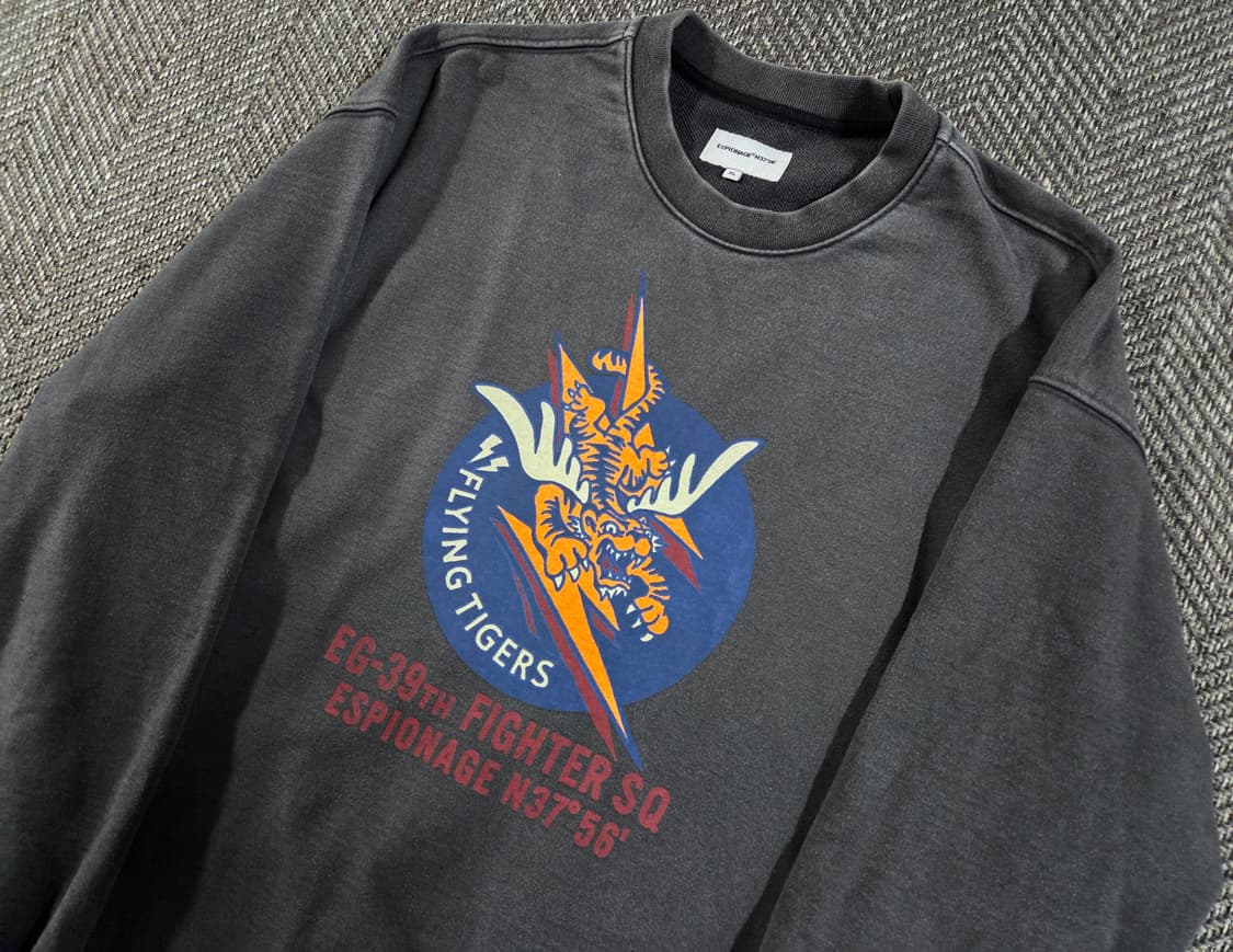 에스피오나지 플라잉 타이거 피그먼트 맨투맨 상품이미지3