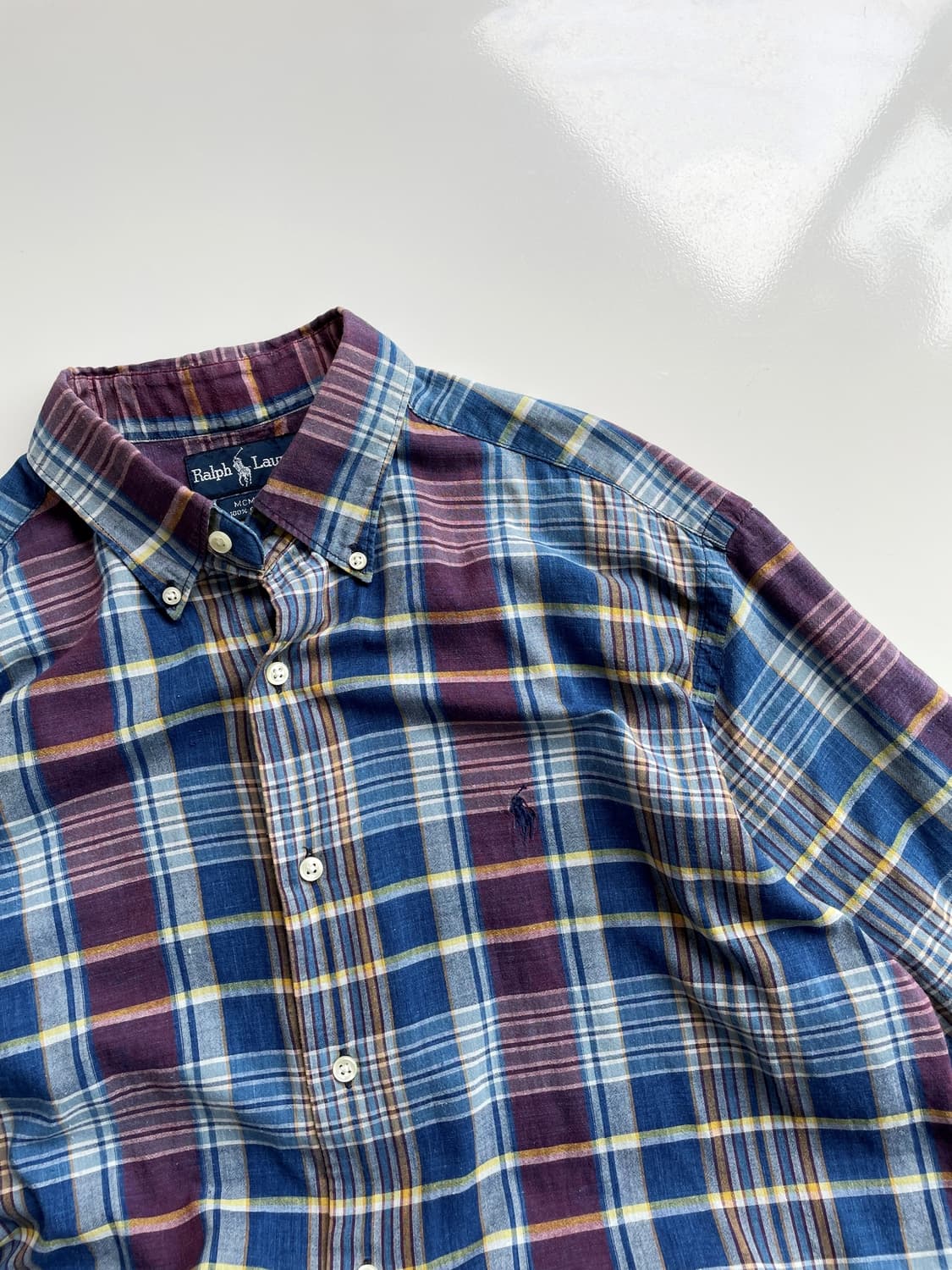 Cotton check H/S shirt 상품이미지4