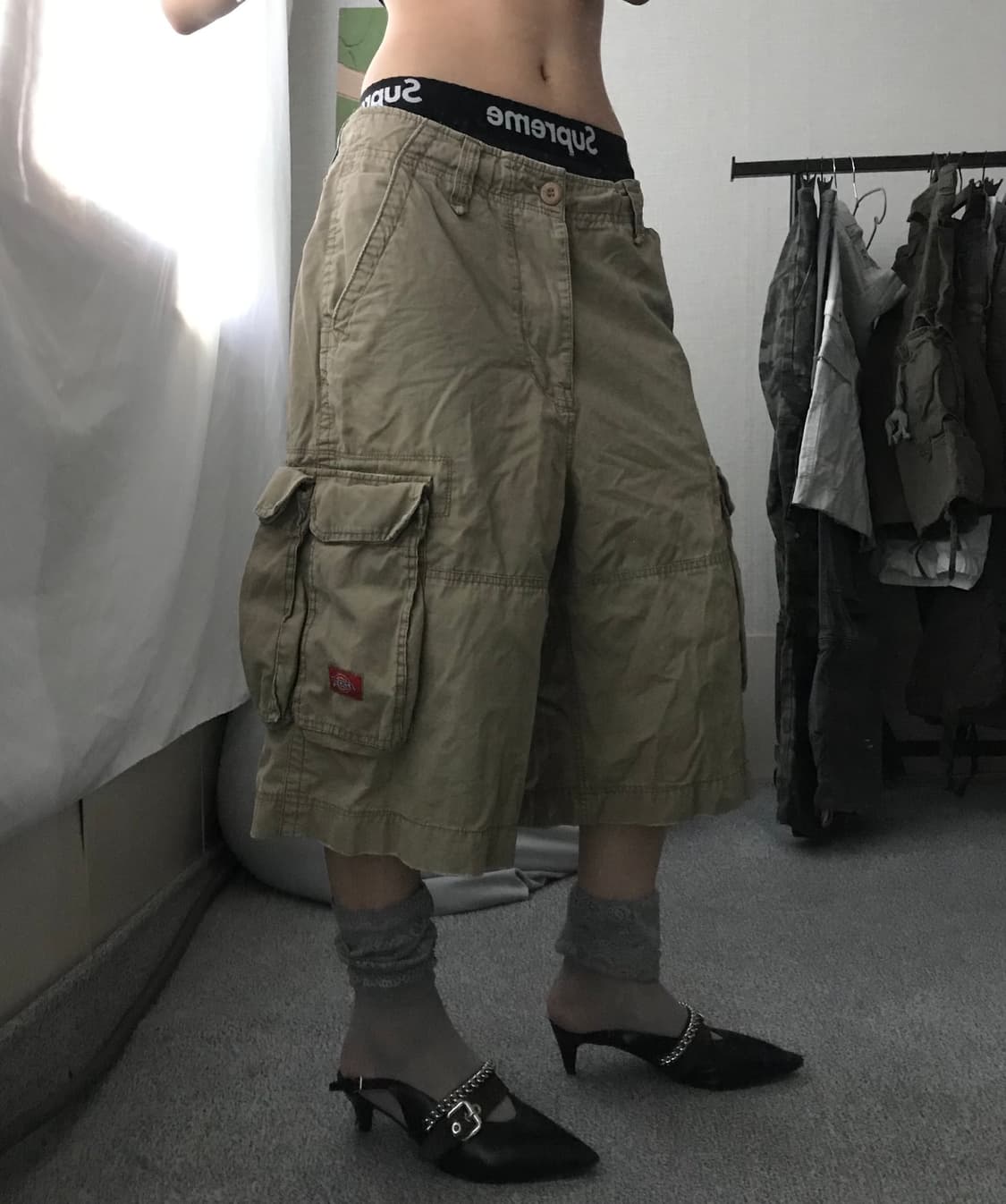 디키즈 베이지 버뮤다 팬츠 상품이미지1