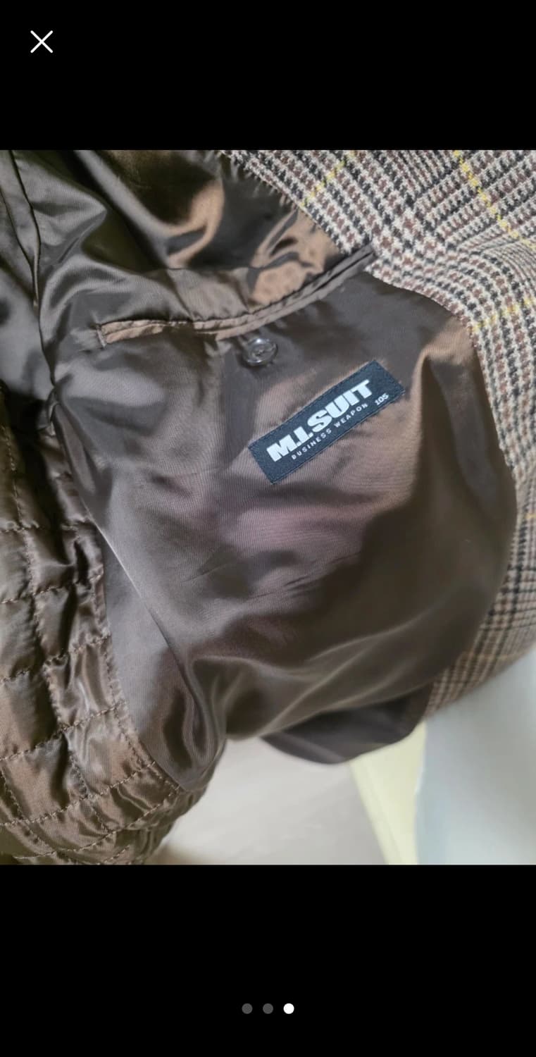 M.I.SUIT 남성 체크 코트 상품이미지3