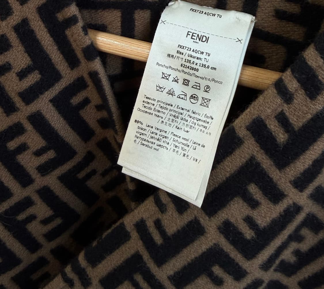 펜디 23FW FF 모노그램 캐시미어 숄 케이프 상품이미지6