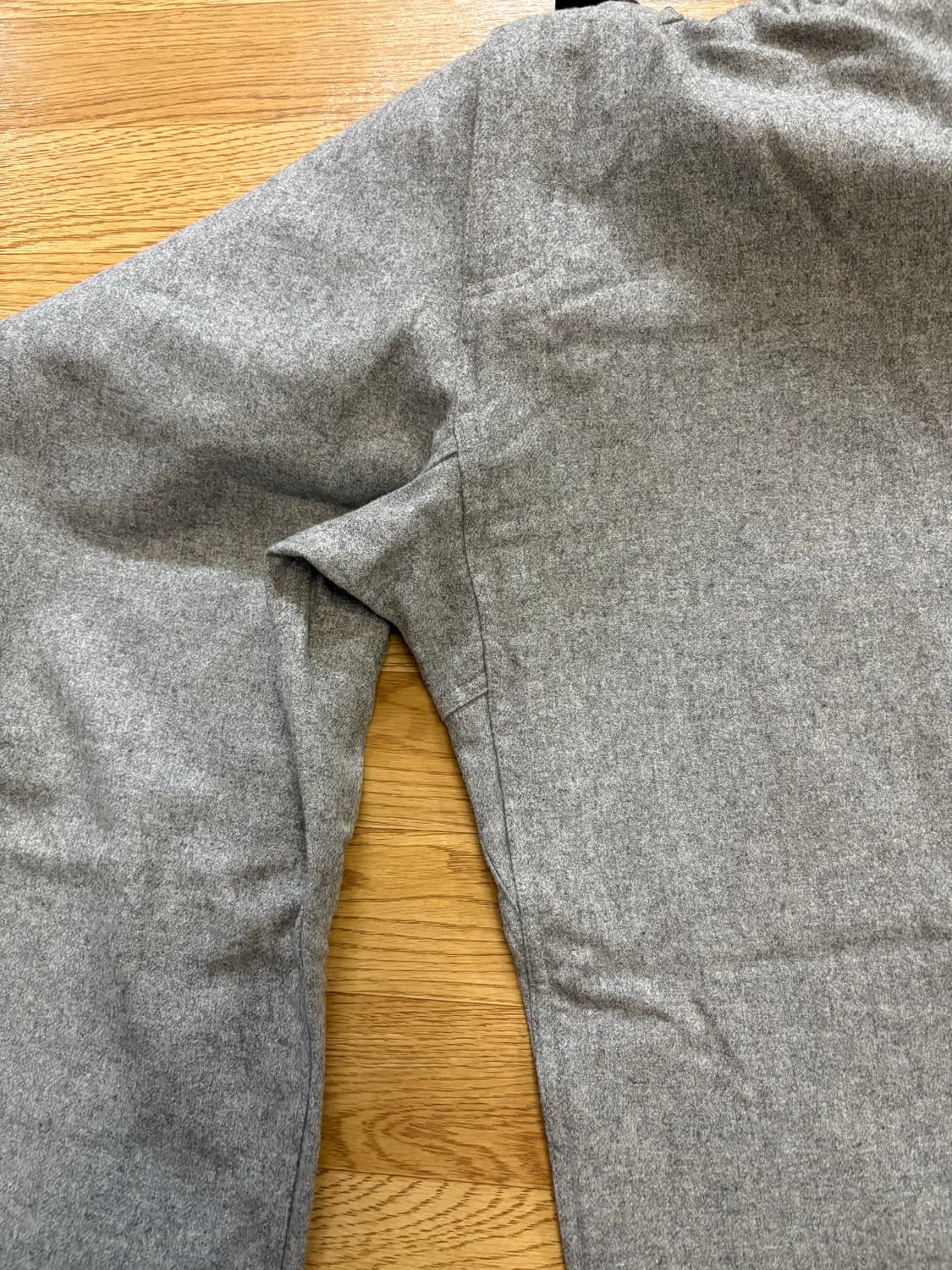 그라미치 그레이 벨티드 울 플리스 팬츠 xl 상품이미지4