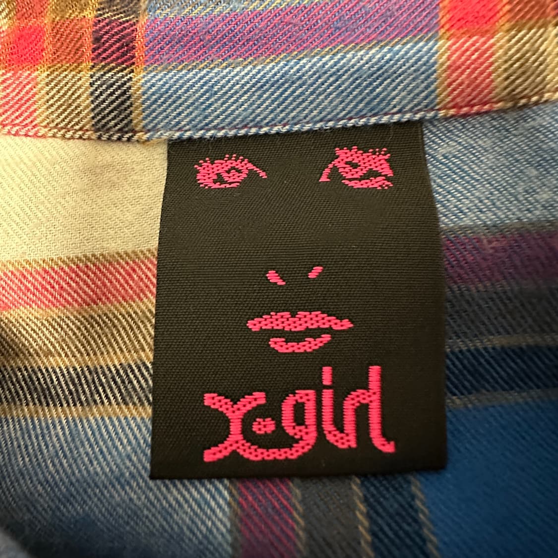 X-GIRL woman check shirt 상품이미지3