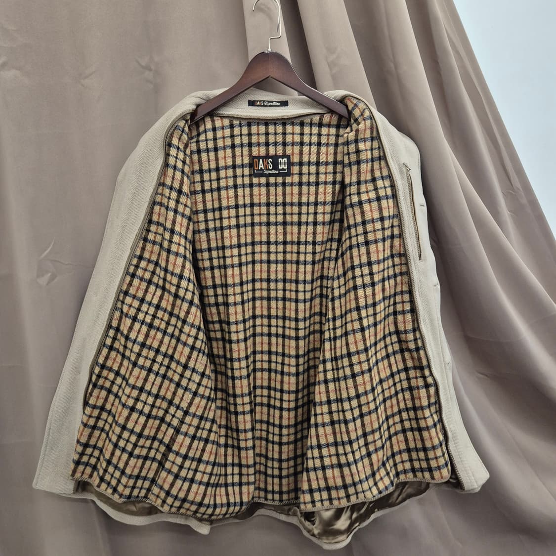 빈티지 닥스 울 캐시미어 블랜드 코트 48 상품이미지7