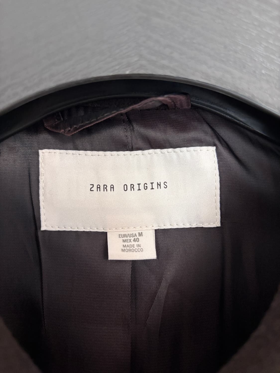 새상품)M 100 자라 오리진스 맨티코 이탈리아 원단 울 블루종 자켓 상품이미지5