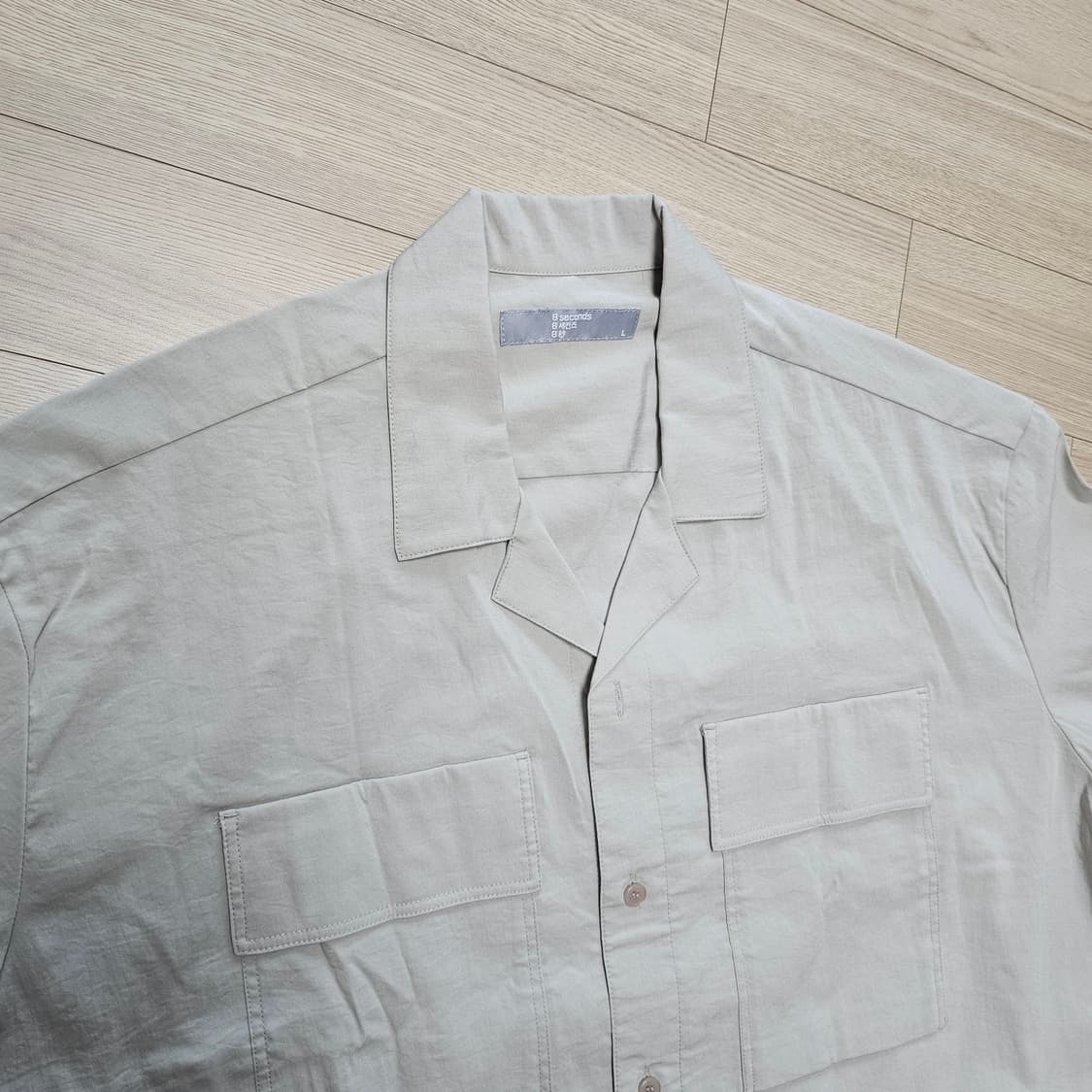 예약.. XL 105 84) 에잇세컨즈 여름 셋업 나일론 바지 반팔 셔츠 상품이미지5