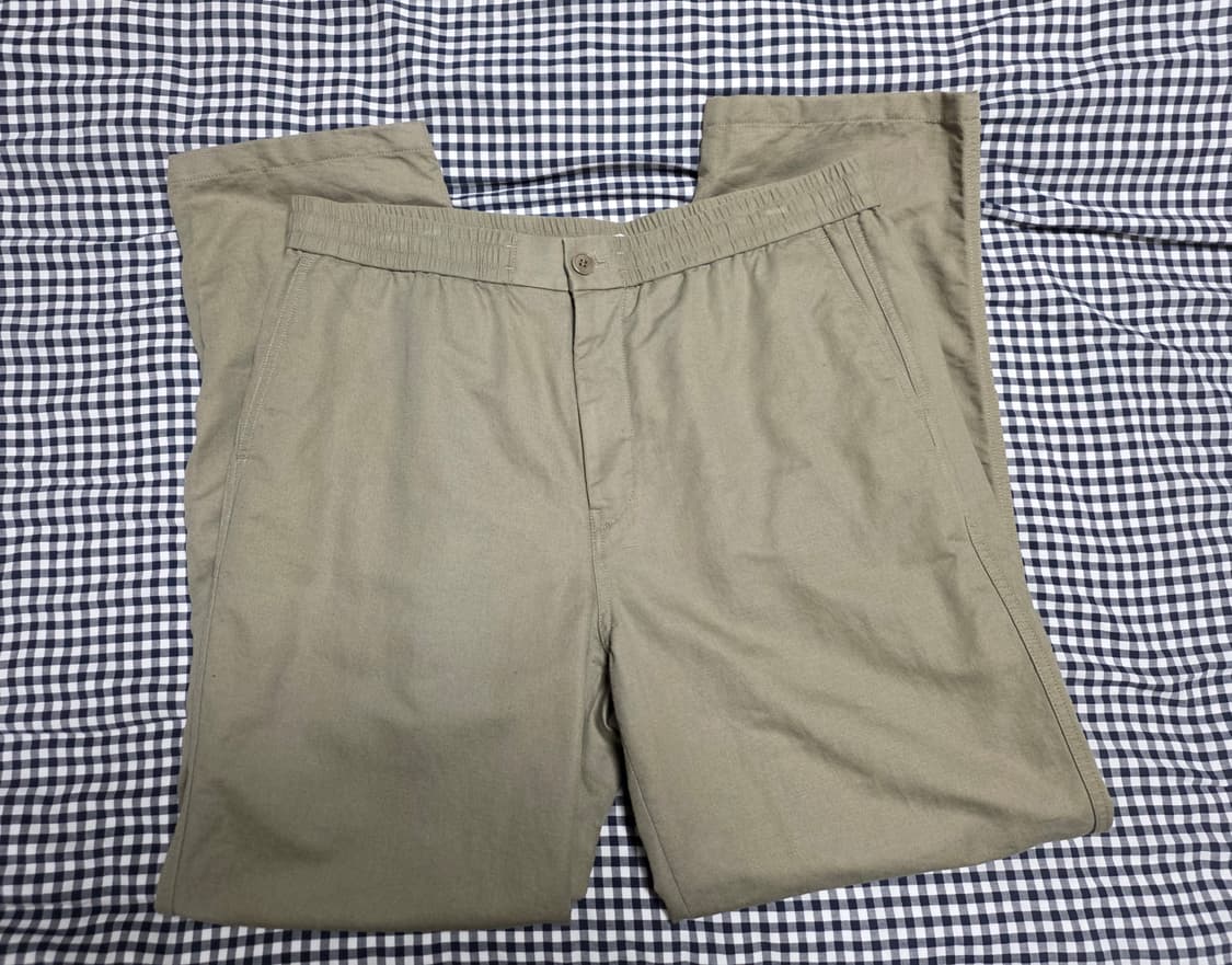 아르켓 리넨 블렌드 트라우저 카키 그린 54 상품이미지1