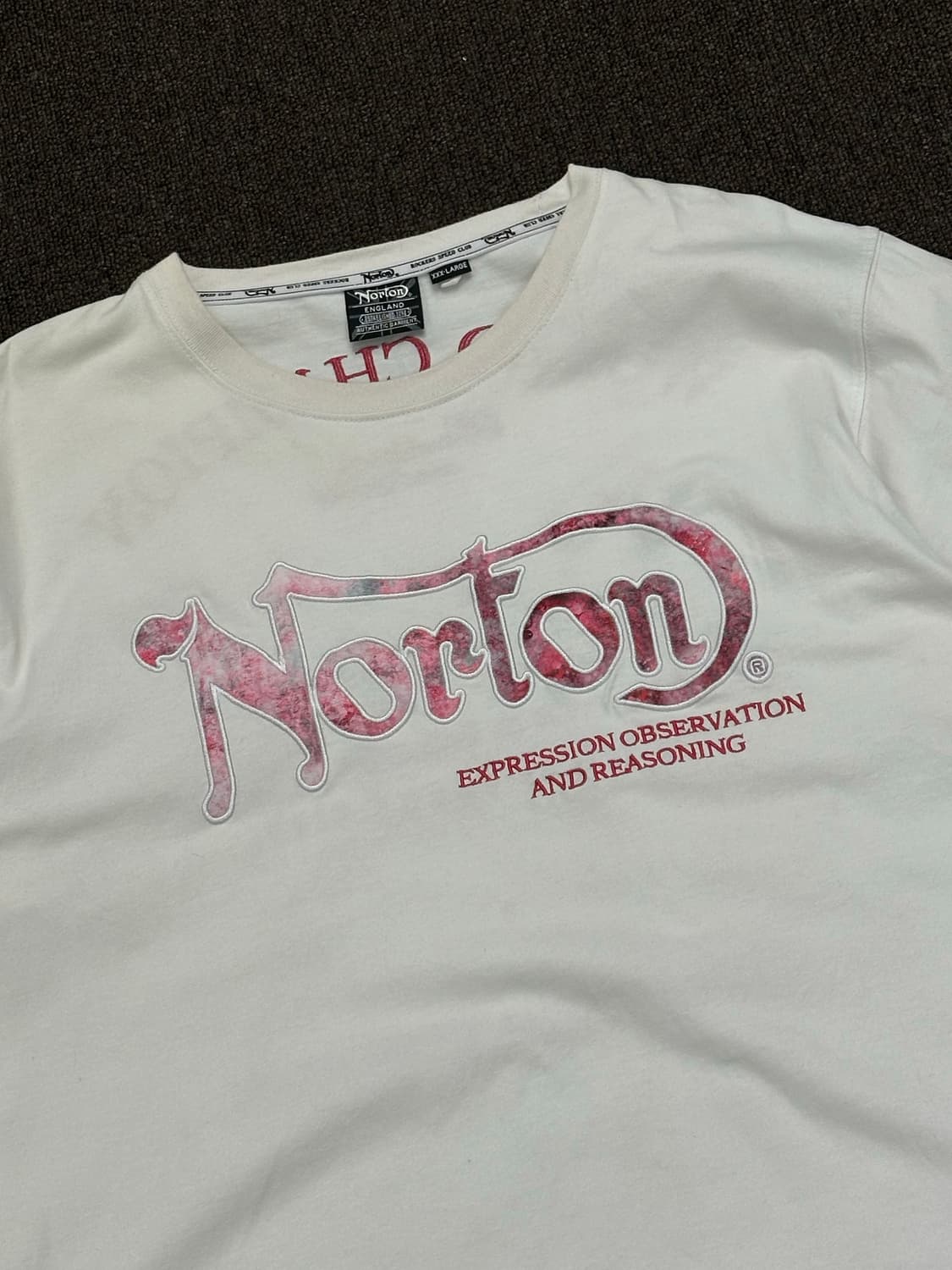 3XL)Norton vintage 패치 로고 반팔 상품이미지2