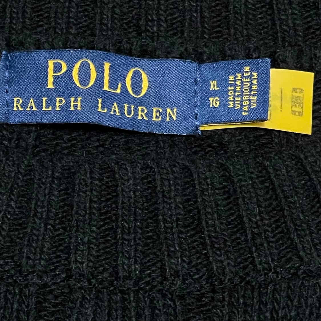 [XL] 폴로 랄프로렌 블랙 꽈배기 니트 상품이미지2