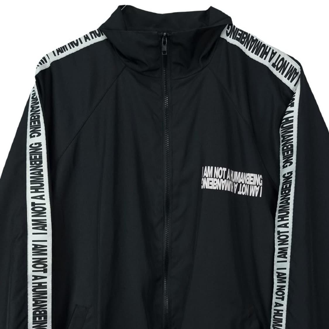 [아임낫어휴먼비잉] 프린팅 사이드 밴딩 오버핏 바람막이 자켓 M19268 상품이미지4