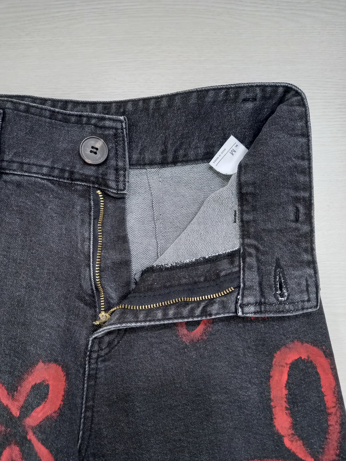 26-27 GIRLSRECIPE 스판 와이드진 블랙 26-609 상품이미지6