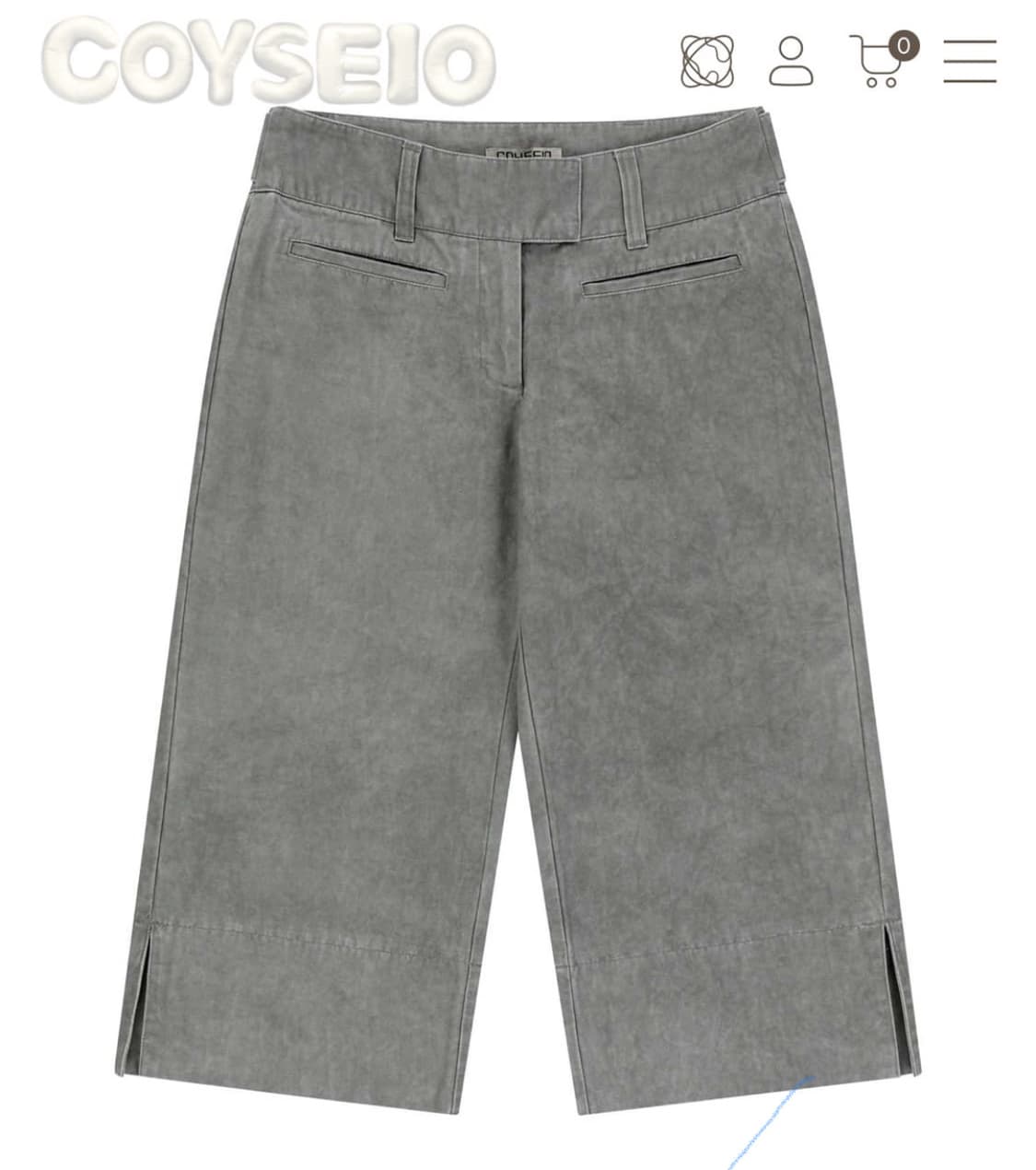 코이세이오 더블 카프리 팬츠 상품이미지1